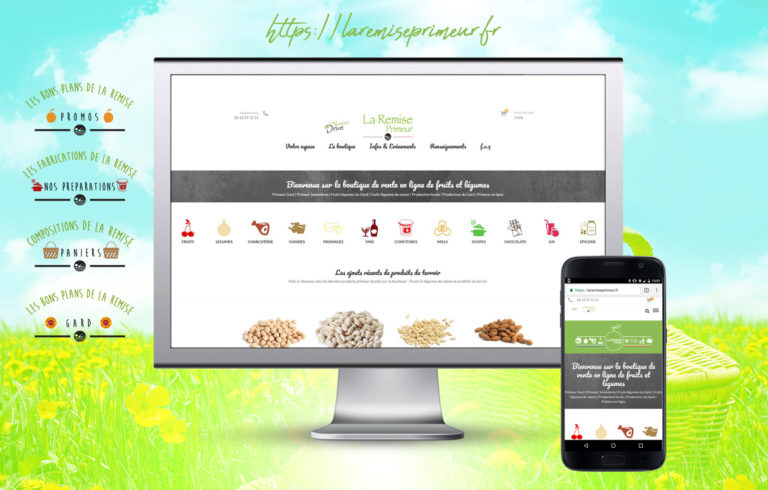 Création de boutique en ligne primeur fruits et légumes