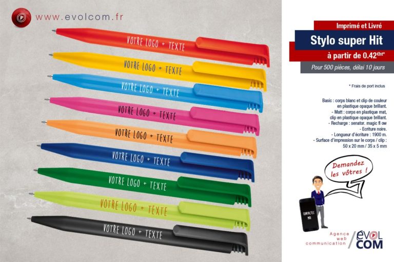 stylo publicitaire gard hérault nîmes Ales