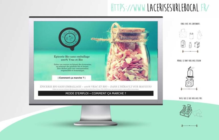 site internet création magasin bio Hérault
