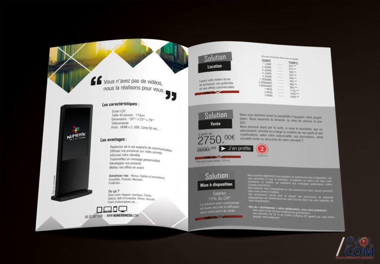 Creation impression brochure Gard Nîmes