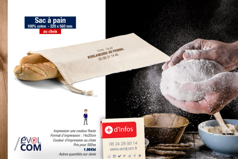 impression sac à pains dans le Gard Nîmes Alès boulangerie