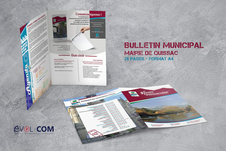 création et impression bulletin municipal gard quissac