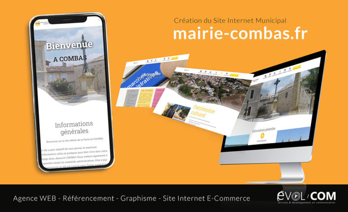 Mairie de Combas - Création site Internet Municipal Gard Hérault